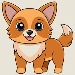 Nice dog icon vector illustration