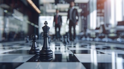 Chess board game concept of business ideas and competition and strategy ideas