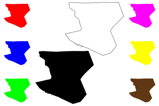 Riyadh City (Kingdom of Saudi Arabia, Riyadh Region) map vector illustration, scribble sketch City of Riyadh map