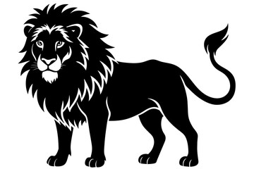 lion vector silhouette illustration