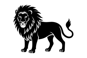 lion vector silhouette illustration