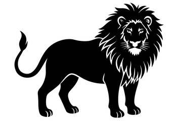 lion vector silhouette illustration