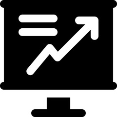 presentation icon. vector glyph icon for your website, mobile, presentation, and logo design.