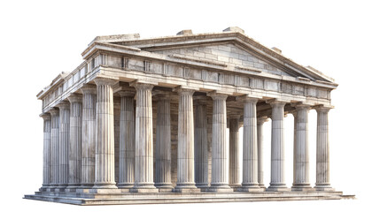 Obraz premium The Roman Temple of Hercules isolated on a transparent background