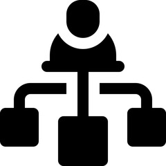 hierarchy icon. vector glyph icon for your website, mobile, presentation, and logo design.