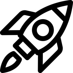 rocket icon. vector line icon for your website, mobile, presentation, and logo design.