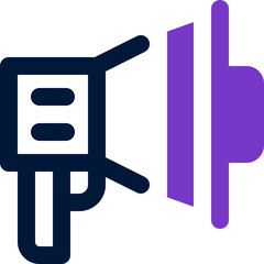 megaphone icon. vector mixed icon for your website, mobile, presentation, and logo design.