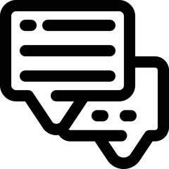 chat icon. vector line icon for your website, mobile, presentation, and logo design.