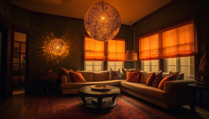 Comfortable modern living room with elegant decor