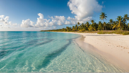 Fototapeta premium beach in the summer with sand
