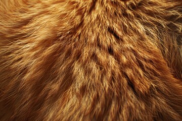 Fototapeta premium A realistic fur texture with fine details close up, focus on, copy space Soft and natural Double exposure silhouette with fur strands