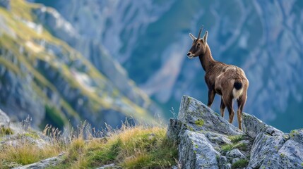 Chamois (Rupicapra rupicapra)  Vosges Mountains, France