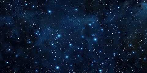 Fototapeta premium A sparkling constellation graces the velvety night, its celestial jewels weaving an awe-inspiring pattern.