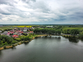 Lubień Kujawski is a town on a beautiful lake, Poland.
