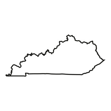 recommend clip art: White solid outline of the state of Kentucky