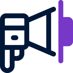 megaphone icon. vector dual tone icon for your website, mobile, presentation, and logo design.