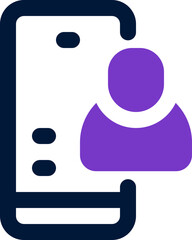 smartphone icon. vector dual tone icon for your website, mobile, presentation, and logo design.