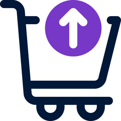 shopping cart icon. vector dual tone icon for your website, mobile, presentation, and logo design.