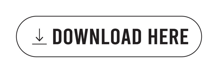 3D download button icon. Upload icon. Down arrow bottom side symbol. Click here button. Save cloud icon push button for UI UX, website, mobile application.