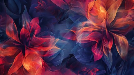 Background of blooming flowers