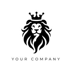 lion head design logo vector
