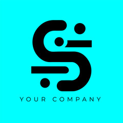  Vector vector modern letter S logo design template