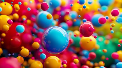 colorful balloons on the table