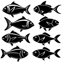 a-set-of-9pcs-fish-icon-silhouette-design-with-whi 