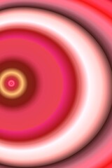 Red And Pink Orbited Abstract