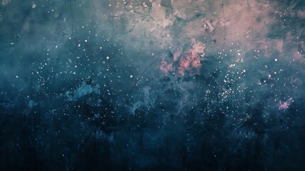 Fototapeta premium Blue and pink abstract painting.