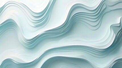 Fototapeta premium Blue and white abstract waves.