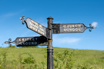 old village signpost