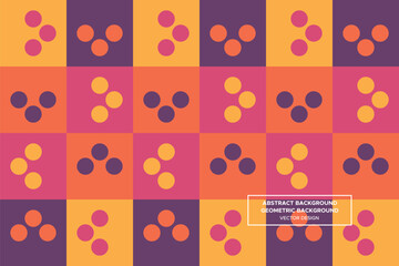 Abstract Background | Geometric Background (Circles) - Pattern, Profile, Brochure, Website Design, Banner, Wall Art, Poster, Advertisement, Apparel, Textiles, Interior Design (4 Colors) - DL.2.38