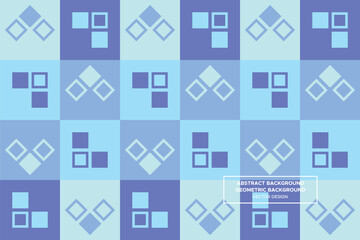 Abstract Background | Geometric Background (Squares) - Pattern, Profile, Brochure, Website Design, Banner, Wall Art, Poster, Advertisement, Apparel, Textiles, Interior Design (4 Colors) - DL.2.51