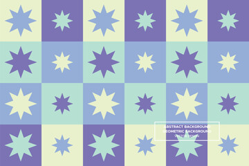 Abstract Background | Geometric Background (Stars) - Pattern, Profile, Brochure, Website Design, Banner, Wall Art, Poster, Advertisement, Apparel, Textiles, Interior Design (4 Colors) - DL.2.65