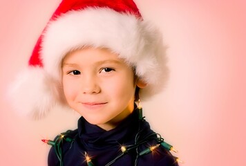 Young Child With Christmas Outfit