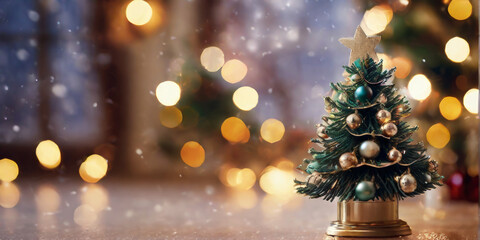 wunderschönes weihnachten mit christbaum und schönem Hintergrund, postkarten,