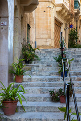 Tiny street in Malta, Europe