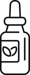 Vector illustration of a dropper bottle, commonly used for essential oils and serums