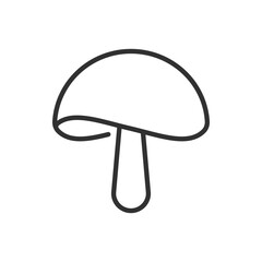 Mushroom, linear icon. Line with editable stroke