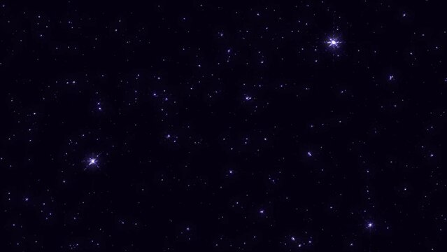 Sky stars, starry night dark blue background with starlight sparkles twinkling and blinking in universe space. Starry night sky, milky way stars twinkle shine