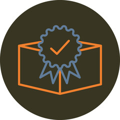 Obraz premium Best Product Line Two Color Circle Icon