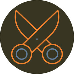 Scirror Line Two Color Circle Icon