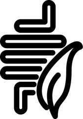 Nutrition healthy food, diet icon. Detox Symbol isolated on white background.  Editable strokes. Vector outline graphics 
