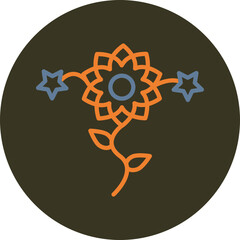 Decoration Line Two Color Circle Icon