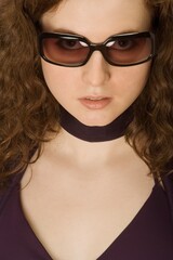 Woman Wearing Sunglasses