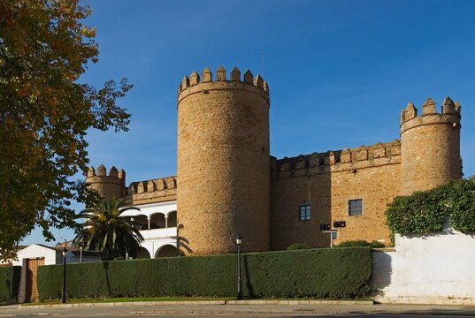 Castle At Zafra, Now A Spanish Parador, Badajoz, Extremadura, Spain