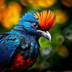 Obraz premium the beauty of colorful feathered birds close up birds photography