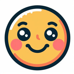 Fototapeta premium happy smiley face emoji