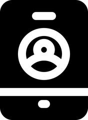 smartphone icon. vector glyph icon for your website, mobile, presentation, and logo design.